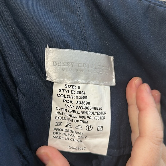 Dessy Collection Bridesmaid Evening Gown - Picture 6 of 7